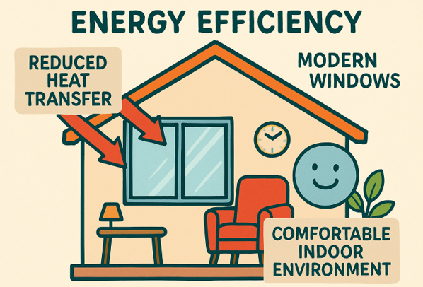 How Modern Windows Improve Energy Efficiency in Today’s Homes